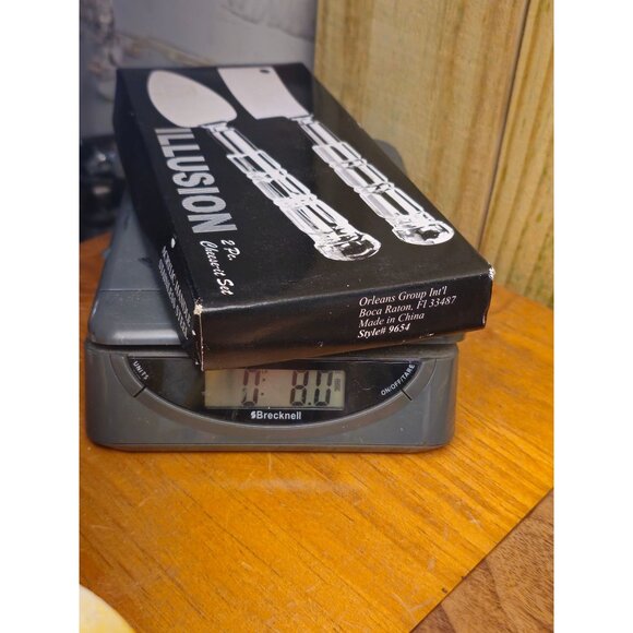 Illusion 2-Piece Cheese Knife & Spreader Set With Acrylic Handles & Stainless St - Picture 8 of 8